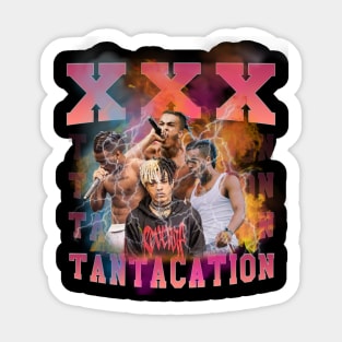 XXX tentation bootleg hip hop t shirt design Sticker